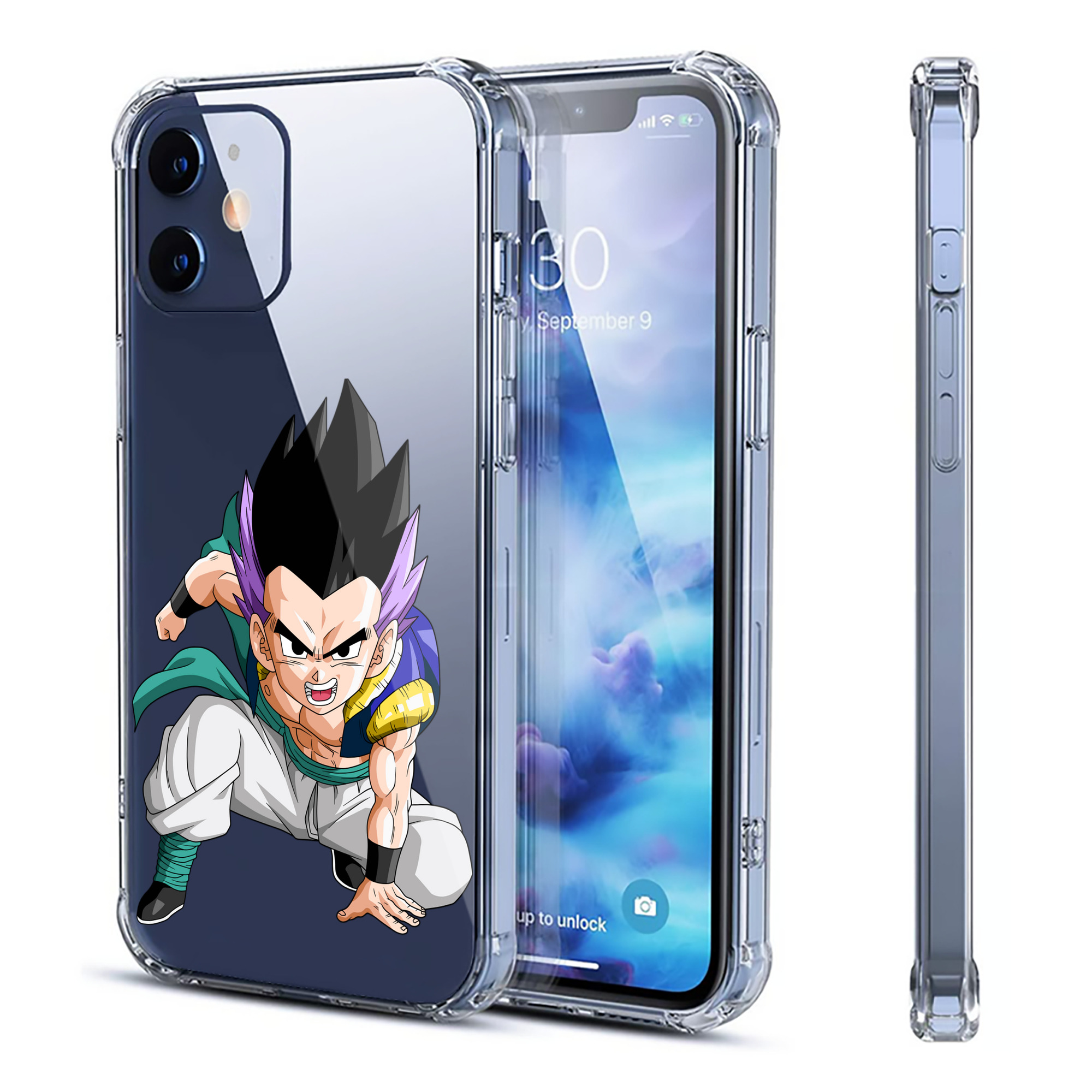 （画像用） ドラゴンボール 孫 悟飯（そんごはん）DRAGON BALL Son Gohan 【iPhone 12シリーズ対応】透明スマホケース（クリアソフトケース）
